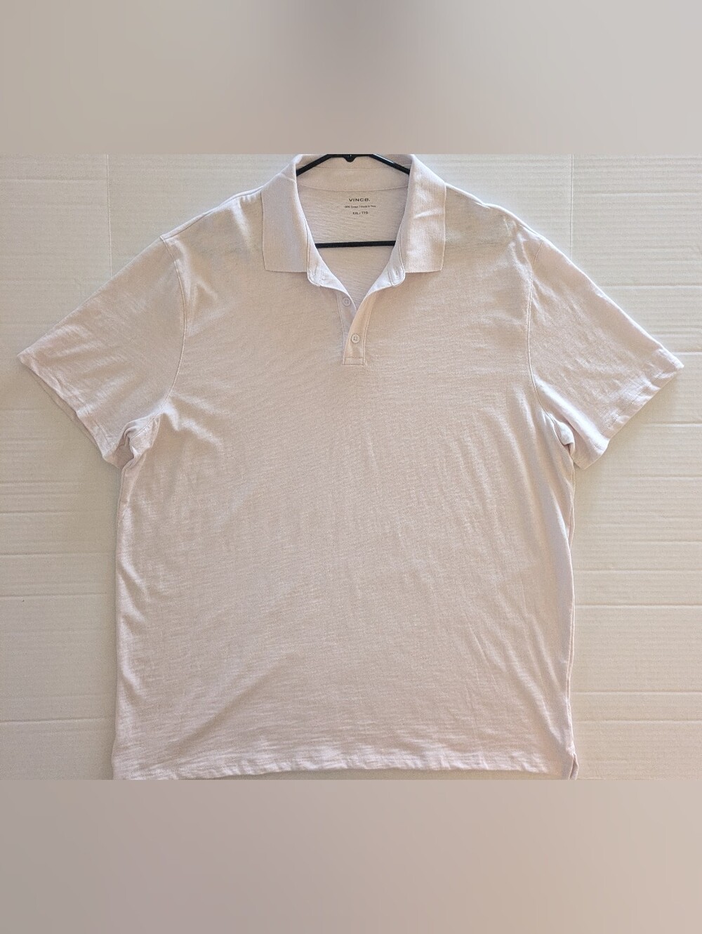Vince Men's Light Pink Polo Shirt- XXL (NWOT)